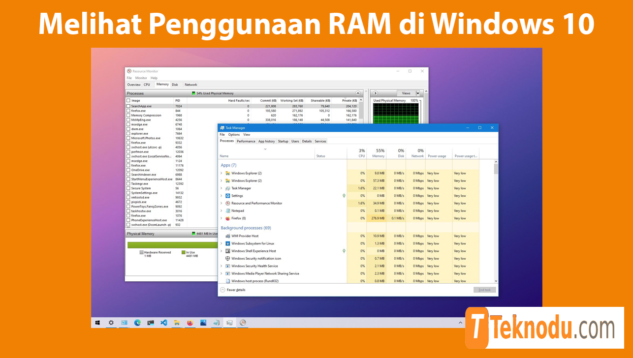 Cara Melihat Penggunaan RAM di Windows 10