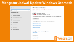 Cara Mengatur Jadwal Update Windows Otomatis